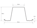 40mm .48BMT Roof Batten TRUECORE® (per 6M Length)